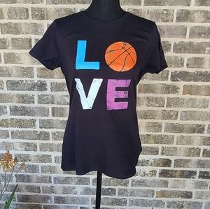 LOVE Basketball Tee Size M